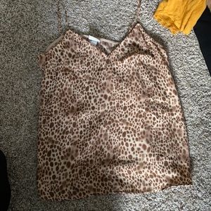 Cheeta print tank top
